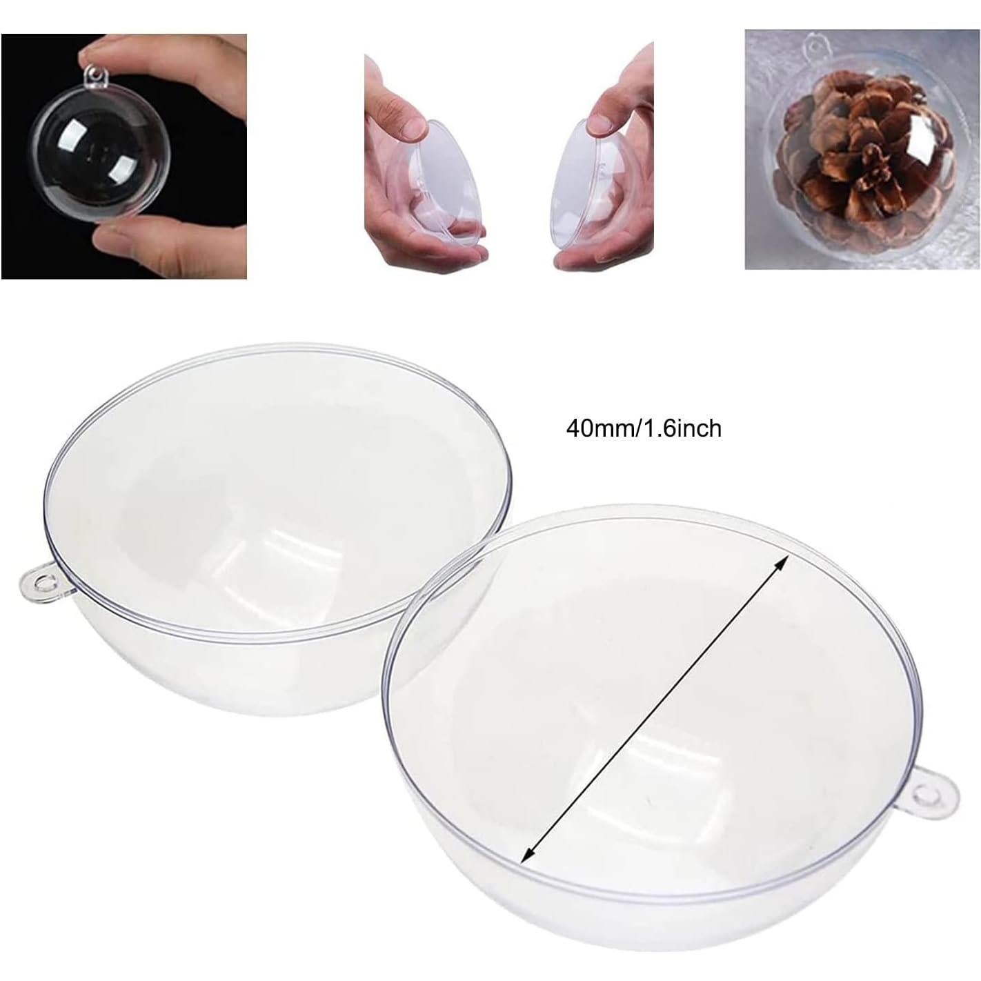 Moldes de Bombas de Baño YXQ 40mm Transparentes - Paquete de 50