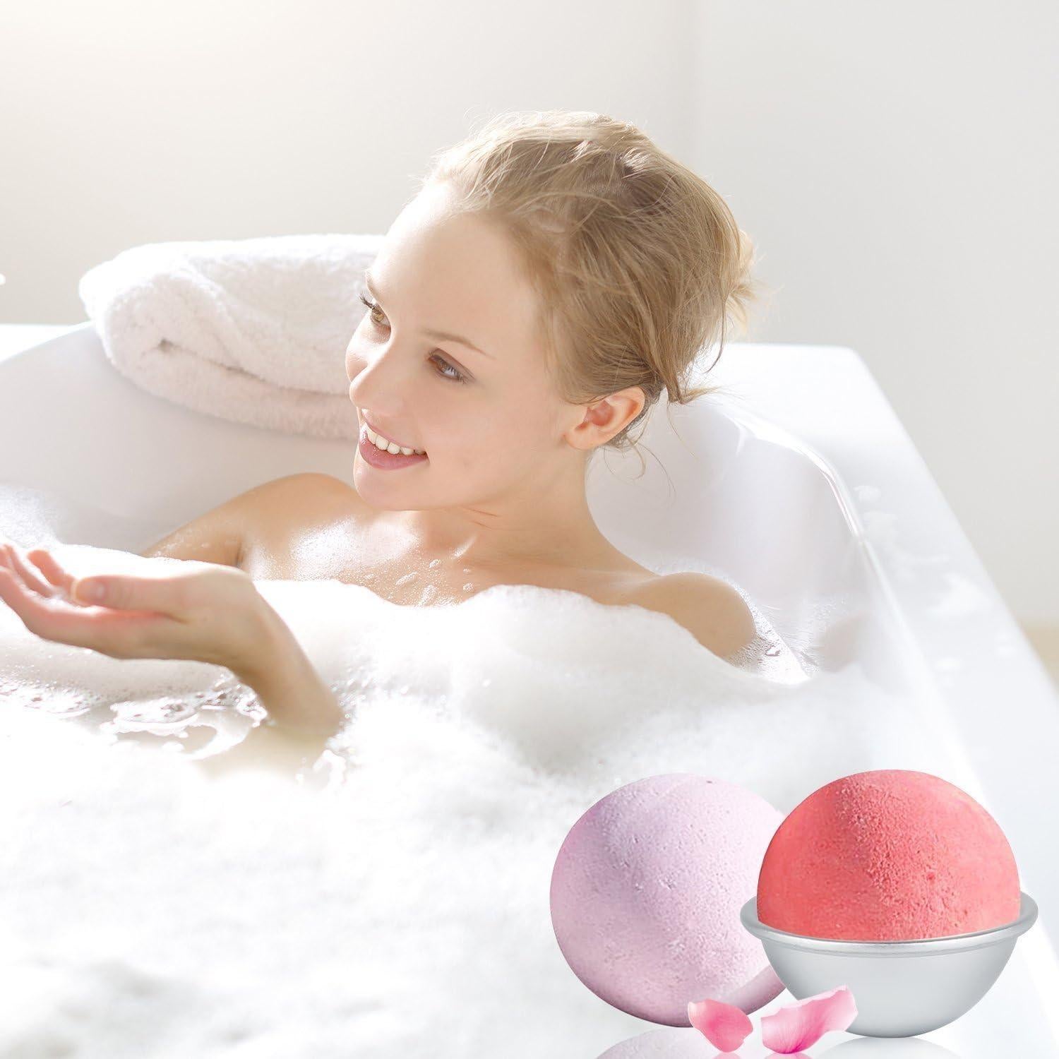 Molde de Bomba de Baño de Aluminio Bloss - 8 Piezas Redondas