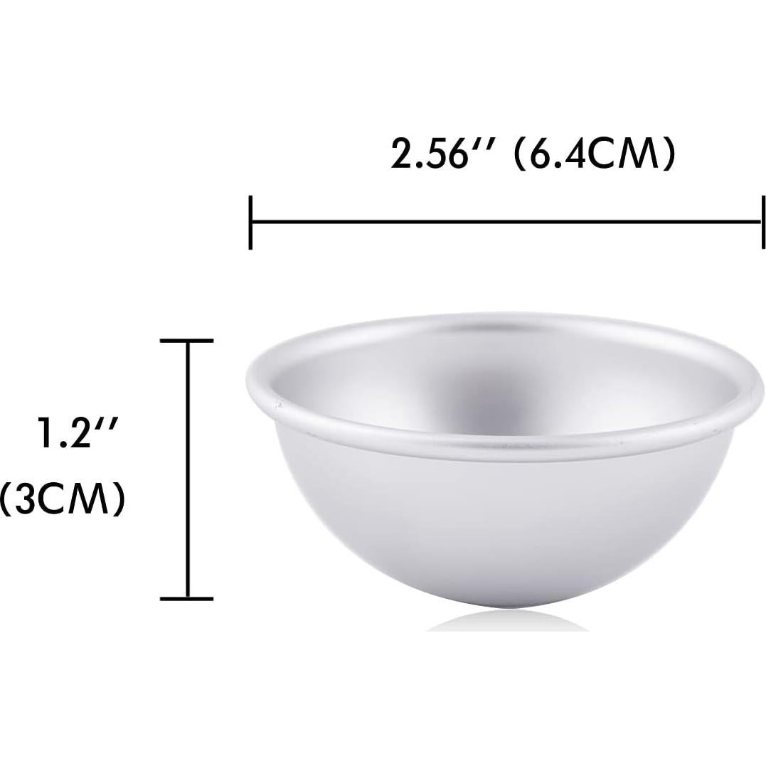 Molde de Bomba de Baño de Aluminio Bloss - 8 Piezas Redondas