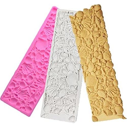 Molde de Silicona Gulinaza Concha Marino 35.7x12.8cm