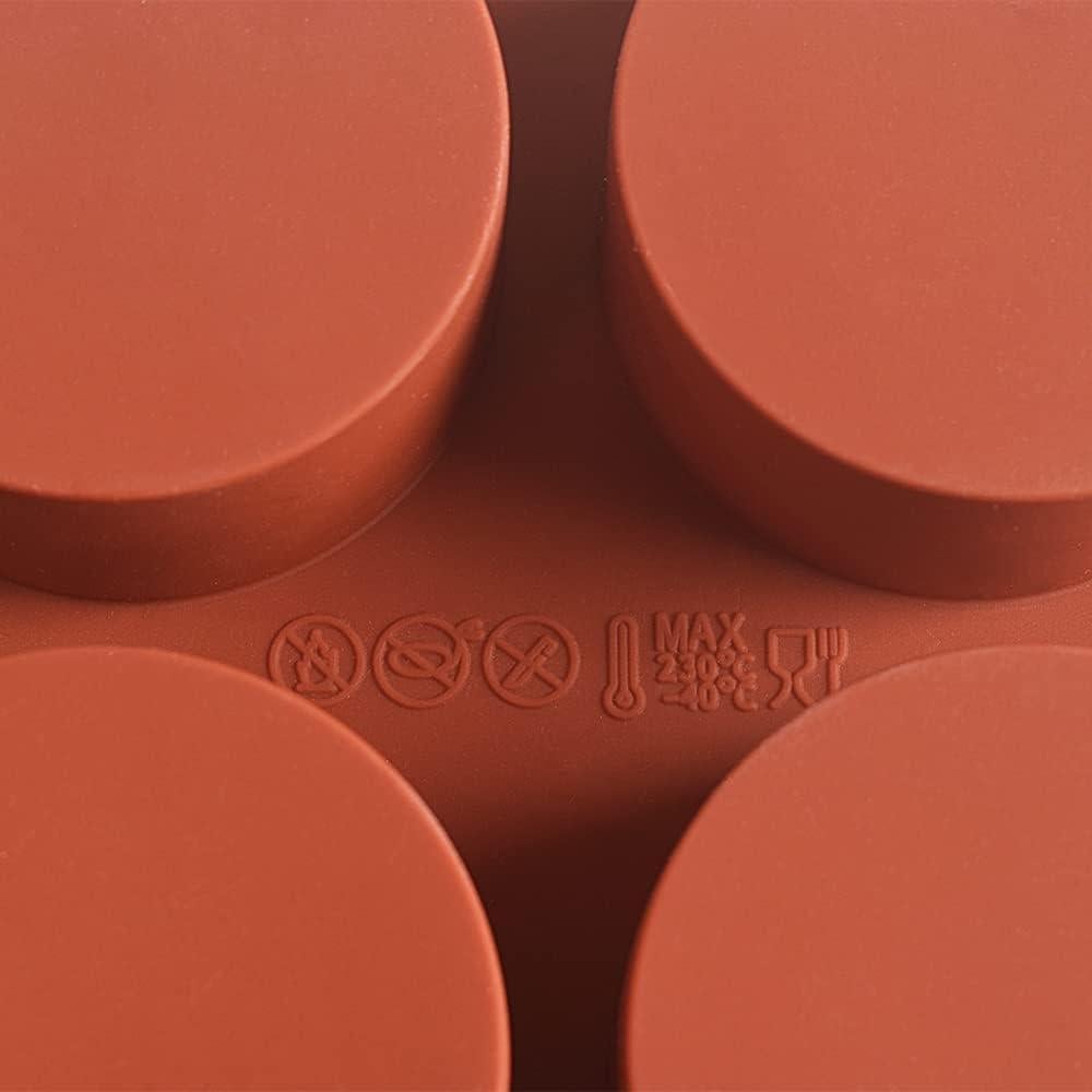 Molde de Silicona Cilíndrico Newk, 2 Paquetes de 12 Cavidades