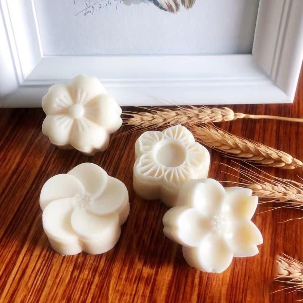 Moldes de Silicona en Forma de Flor Newk - 2 Paquetes de 4 Cavidades