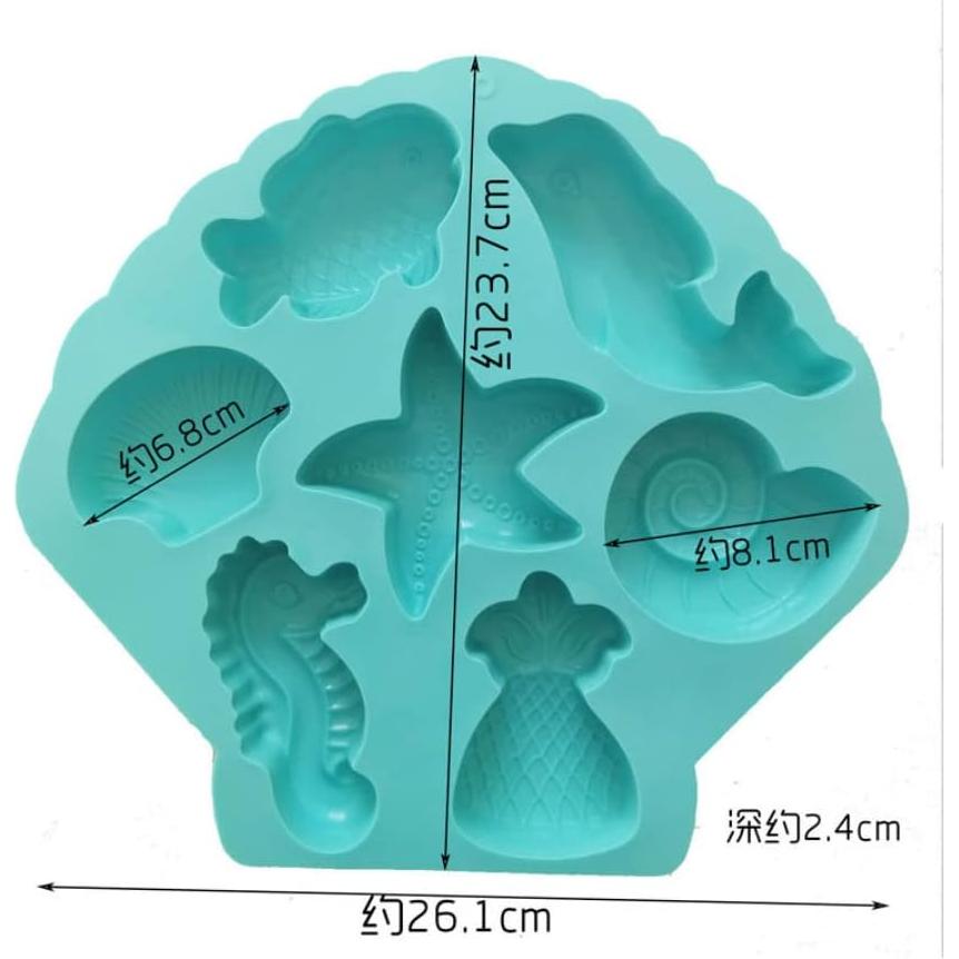Molde de Silicona Creativo JIINWINHT para Jabón y Velas