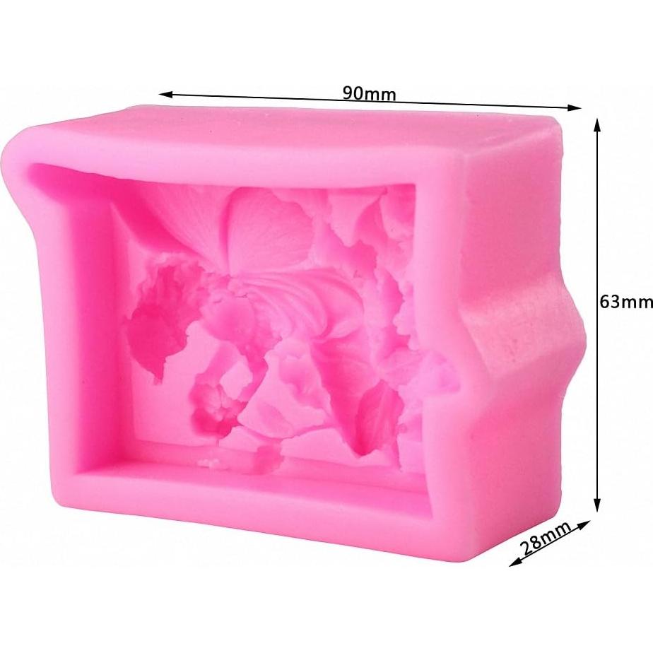 Molde de Silicona Floral Chica Hada MoldFun 8.1x6.9cm