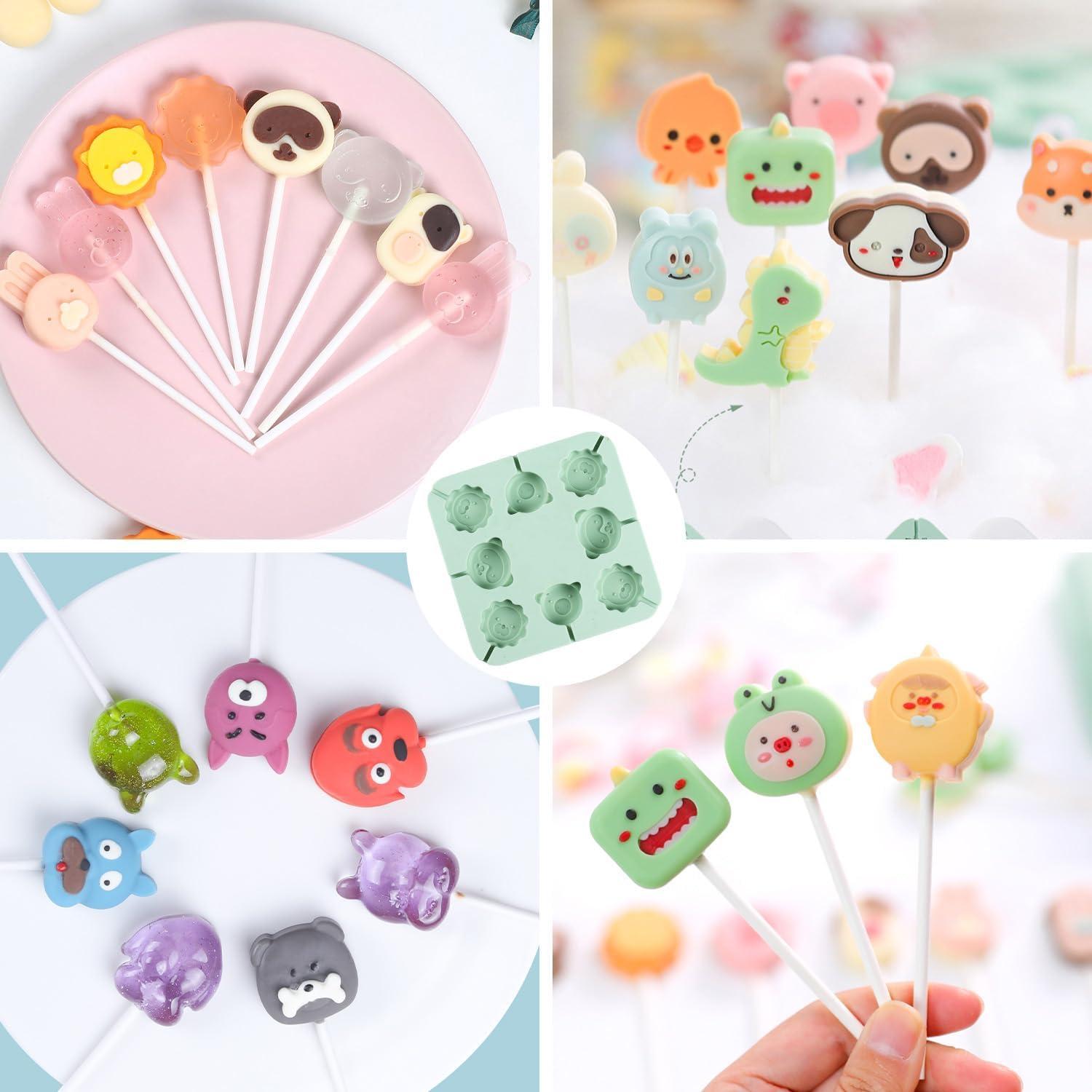 Moldes de Paletas de Silicona QELEG 2Pcs Estilo Panda Antiadherentes