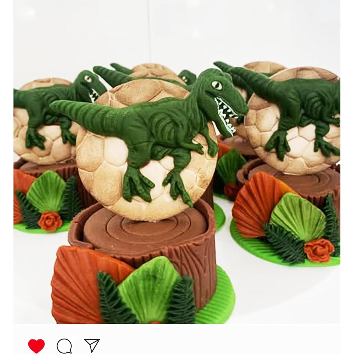 Molde de Silicona Fondant Dinosaurio Muyulin - 5 Piezas