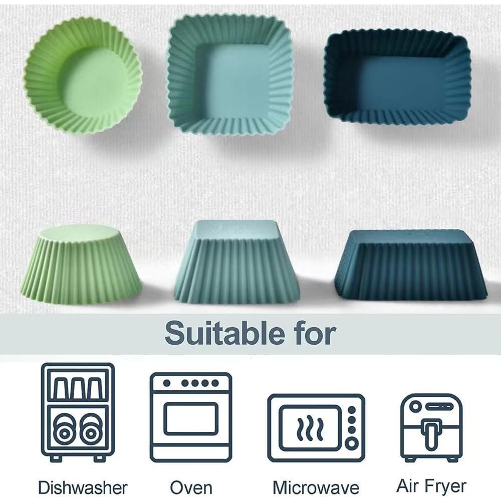 Tazas de Hornear de Silicona SKIDEC 24 Piezas Reutilizables