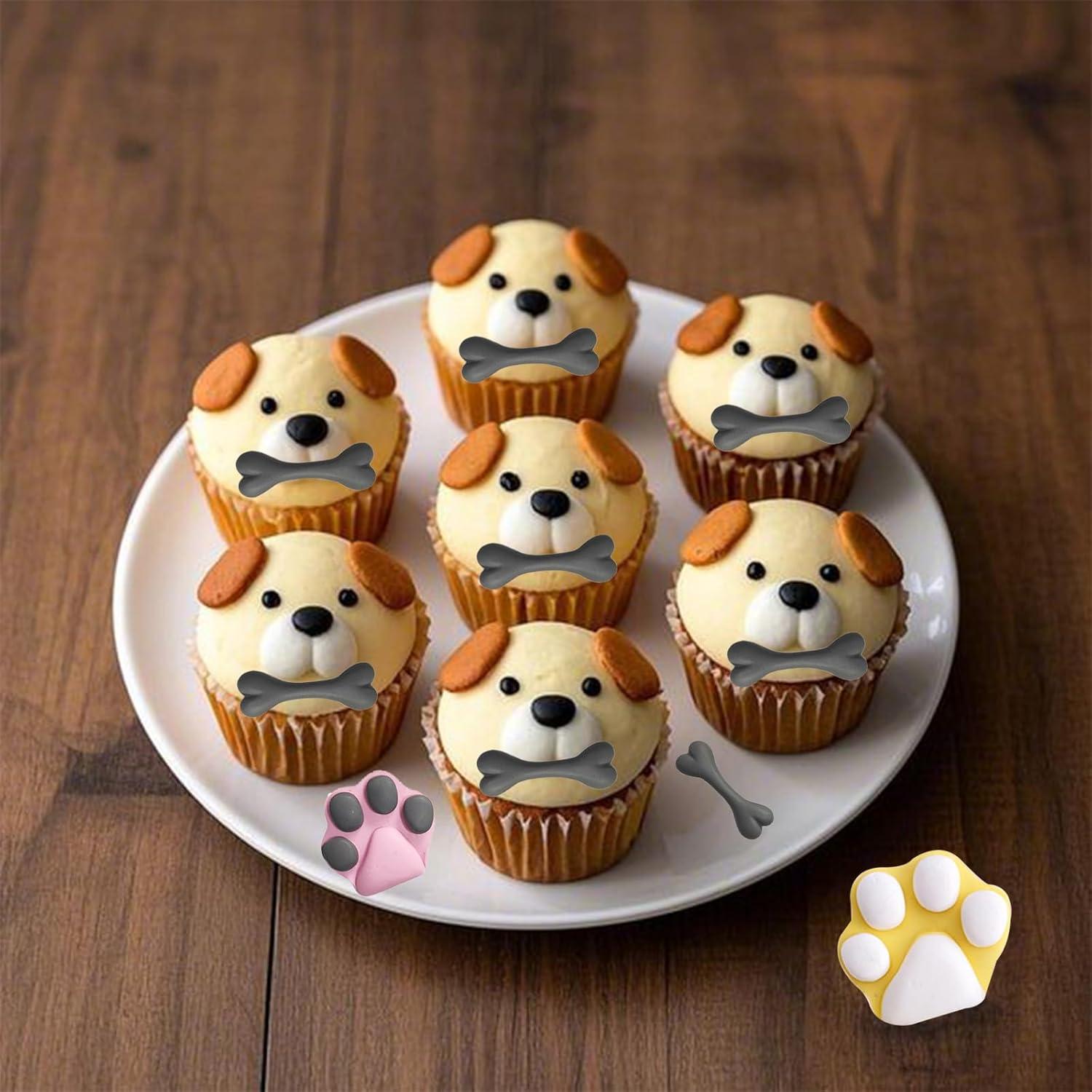 Juego de Moldes de Silicona YN para Hornear - 3 Piezas de Perros