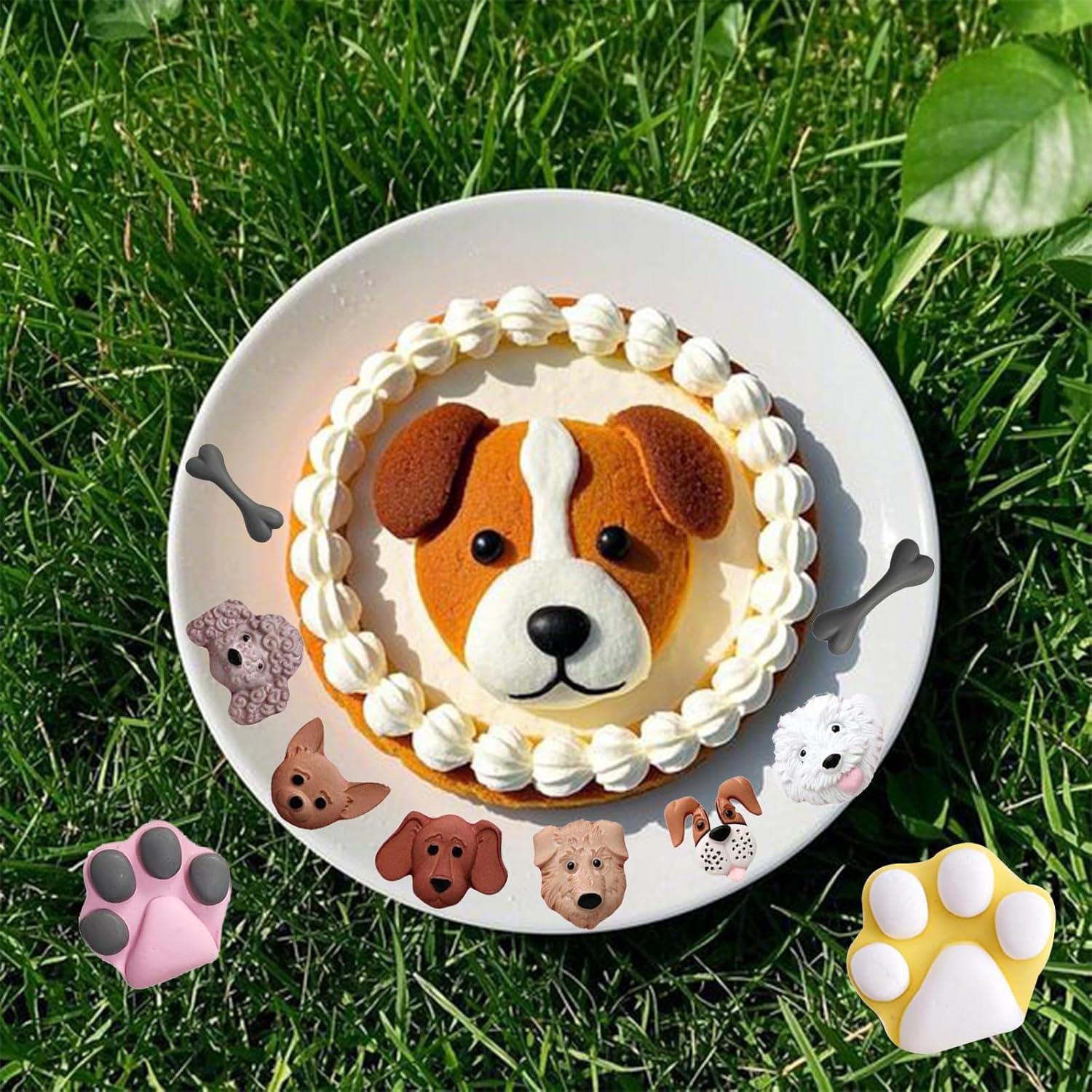 Juego de Moldes de Silicona YN para Hornear - 3 Piezas de Perros