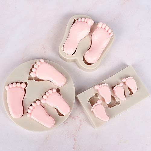 6 Moldes de Silicona para Fondant Xidmold - Decoración Pasteles Baby Shower