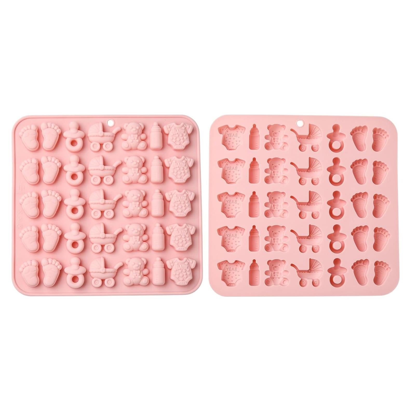 KitBeads 2 Moldes de Silicona para Baby Shower Temática