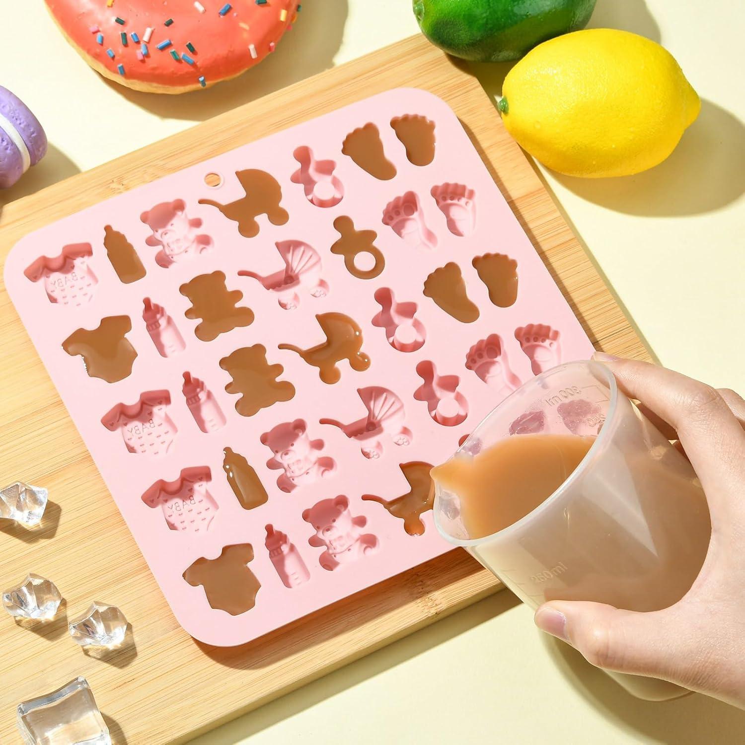 KitBeads 2 Moldes de Silicona para Baby Shower Temática