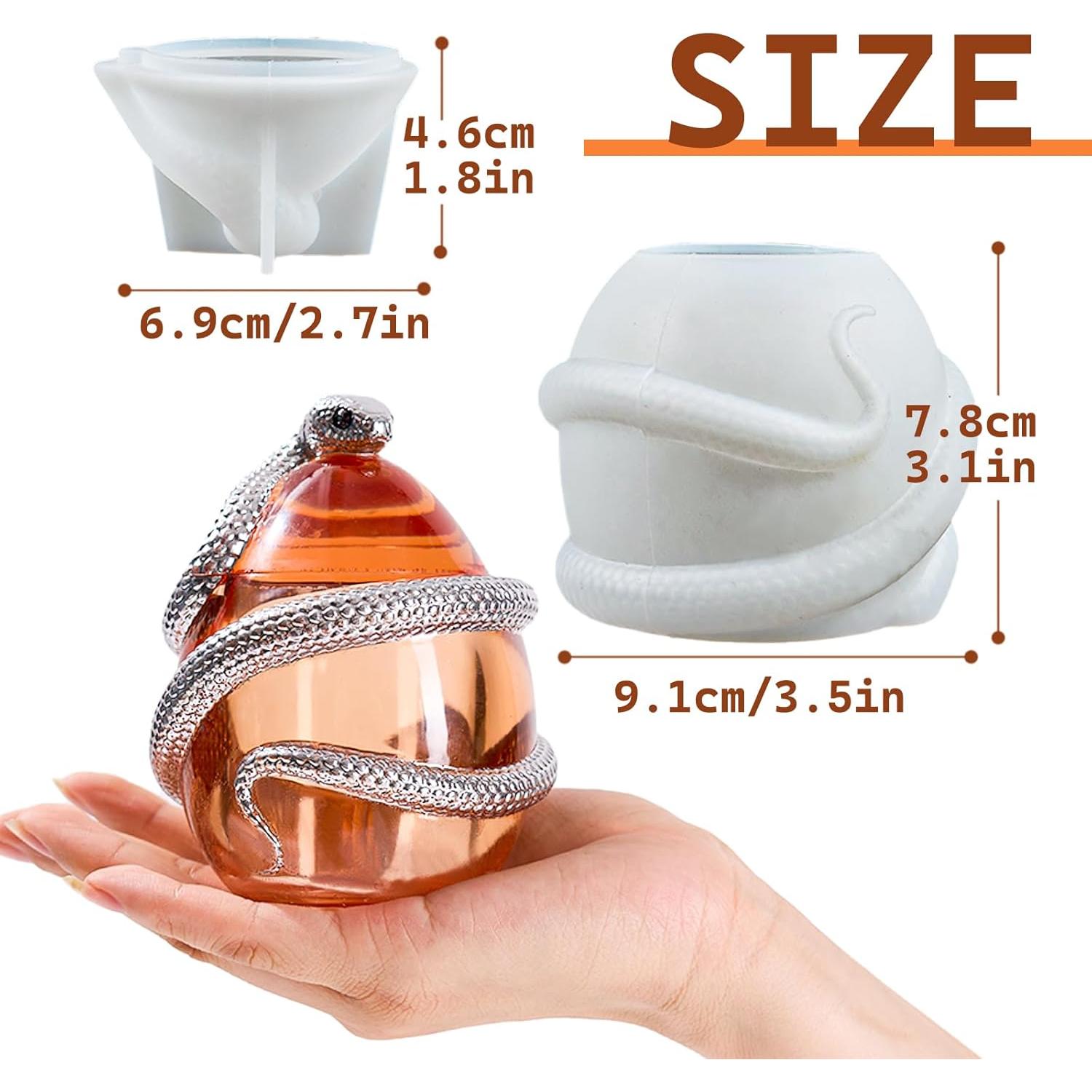 Molde de Silicona KDW Tarro de Huevo de Serpiente 8.9 cm