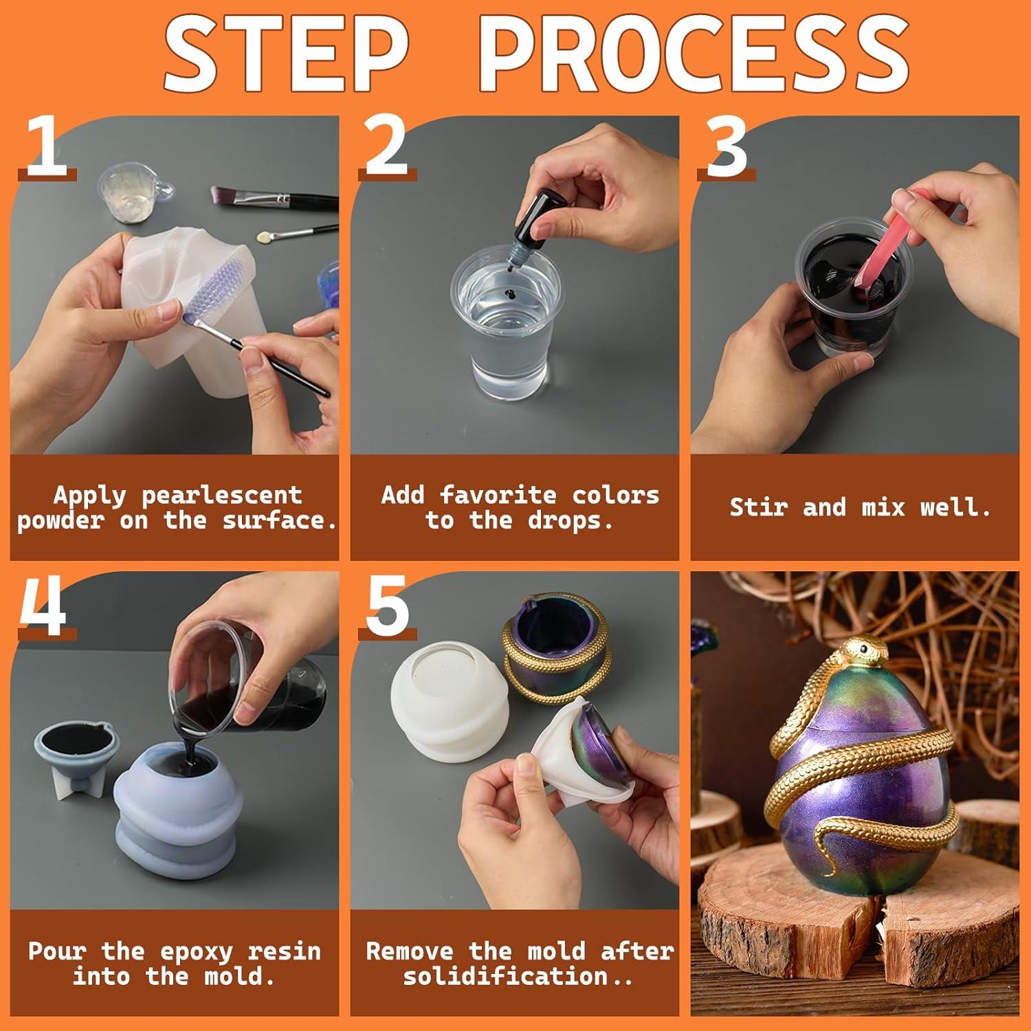 Molde de Silicona KDW Tarro de Huevo de Serpiente 8.9 cm