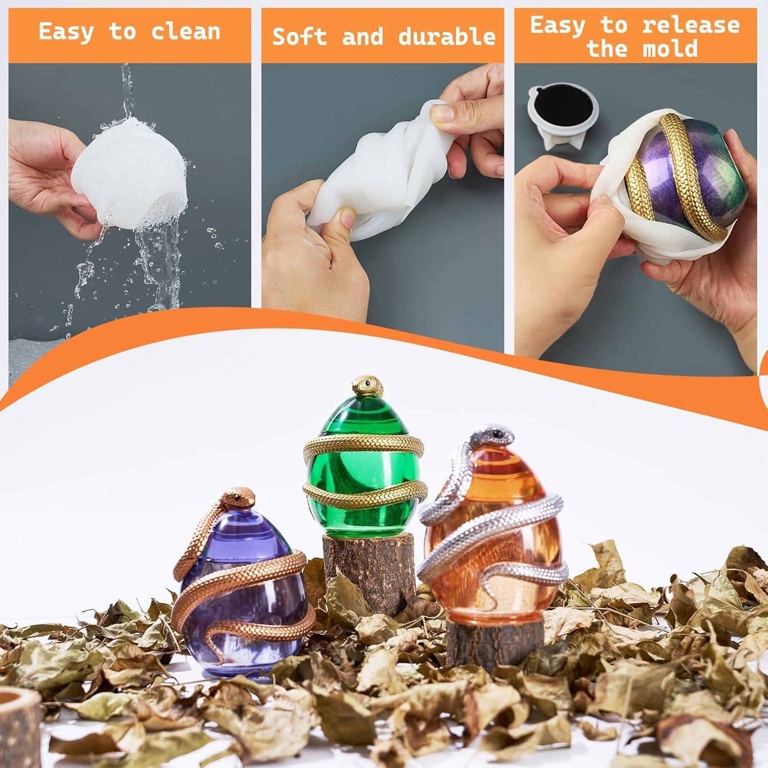 Molde de Silicona KDW Tarro de Huevo de Serpiente 8.9 cm