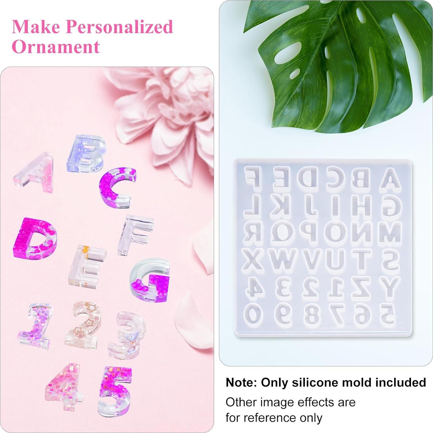 Molde de Silicona para Alfabeto y Números Alas de Ángel