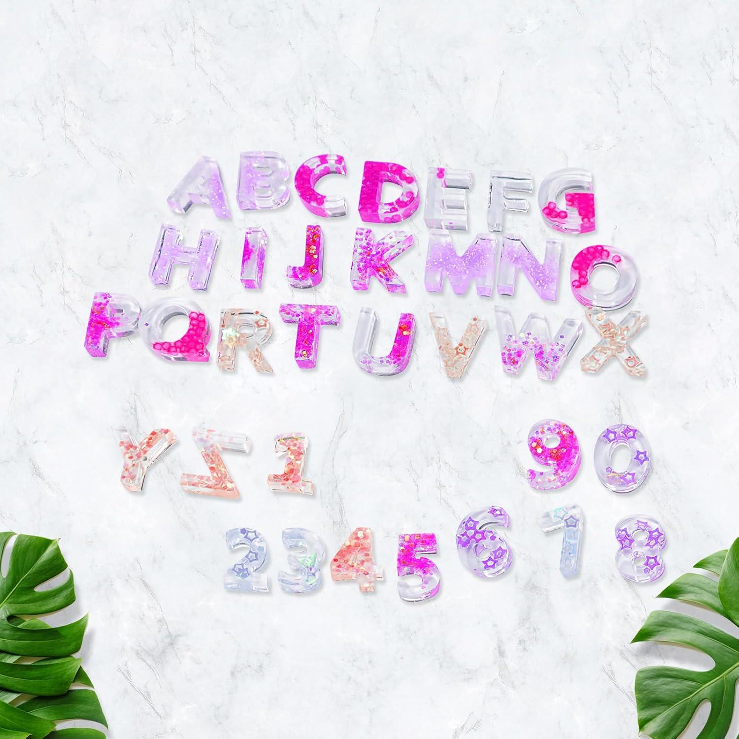 Molde de Silicona para Alfabeto y Números Alas de Ángel