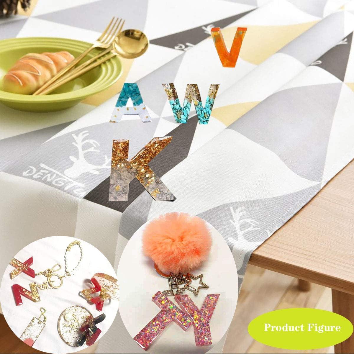 Molde de Silicona ZYNA para Letras y Números en Resina