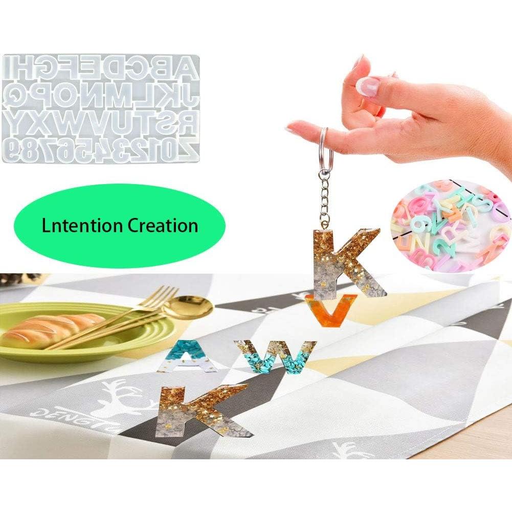 Molde de Silicona ZYNA para Letras y Números en Resina