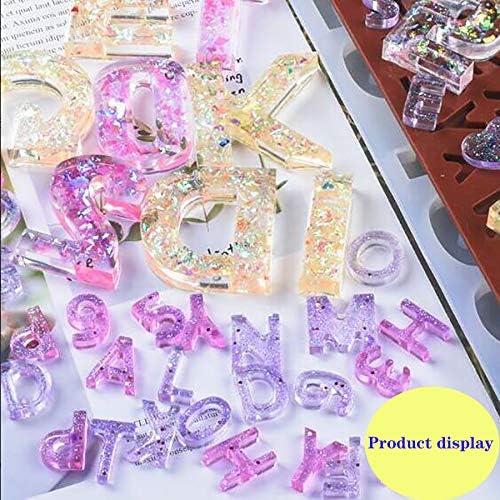 Molde de Silicona ZYNA para Letras y Números en Resina