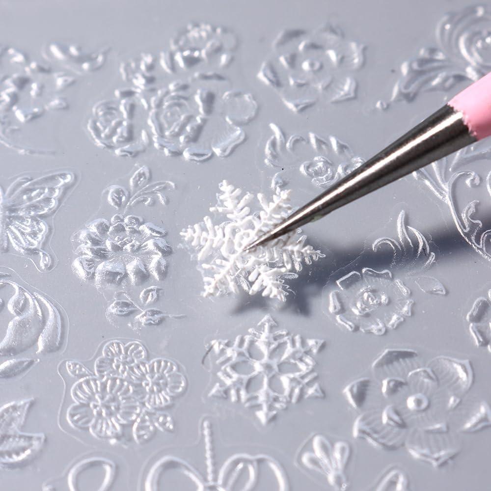 Molde de Silicona para Uñas de Navidad Jaliya - Copos, Campanas