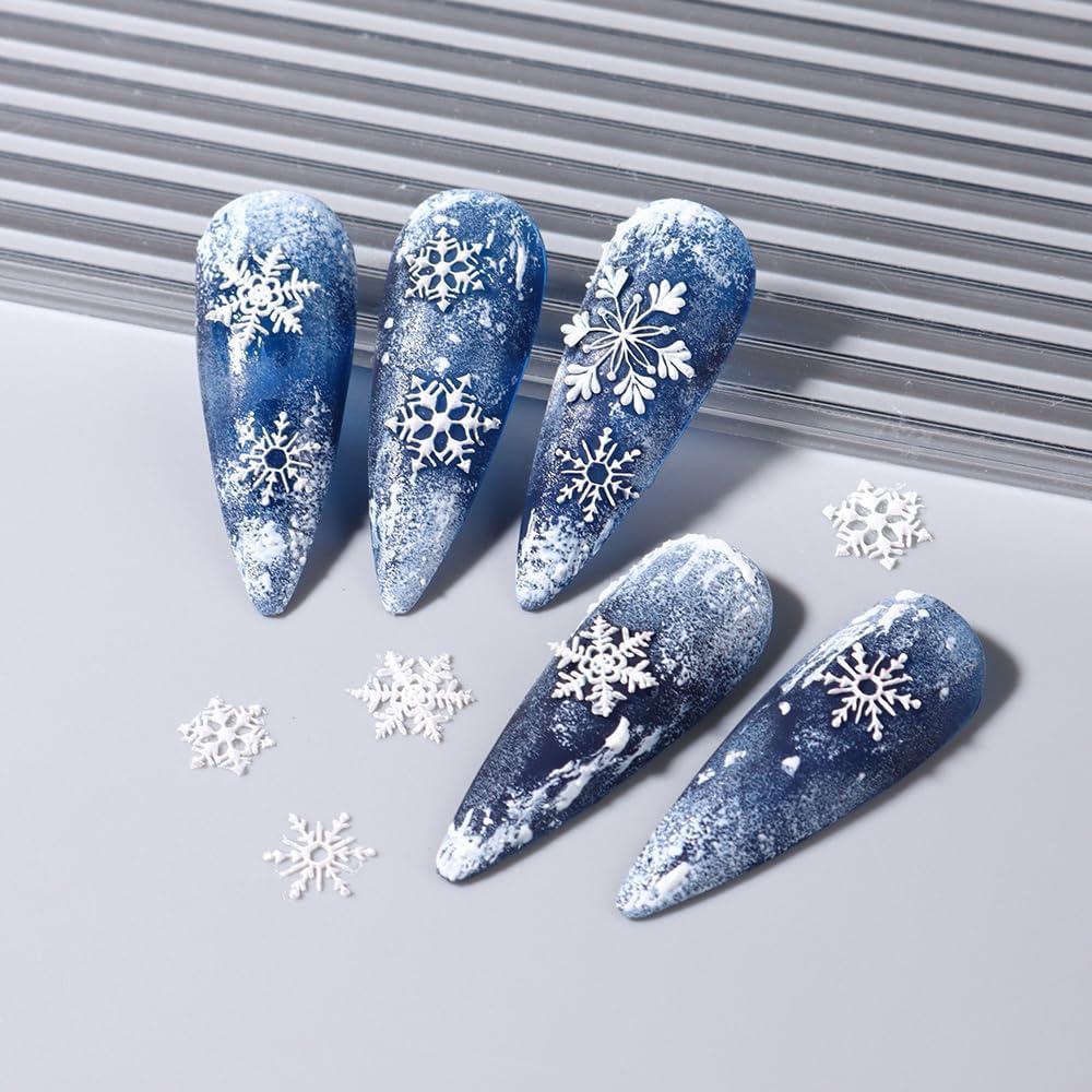 Molde de Silicona para Uñas de Navidad Jaliya - Copos, Campanas