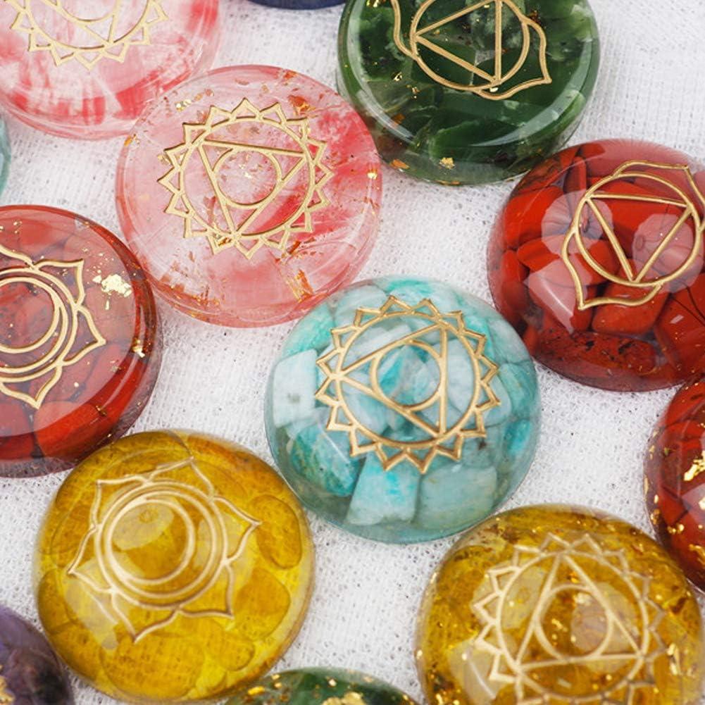 Moldes de Resina Silicona Wehous 7 Piedras Chakra DIY