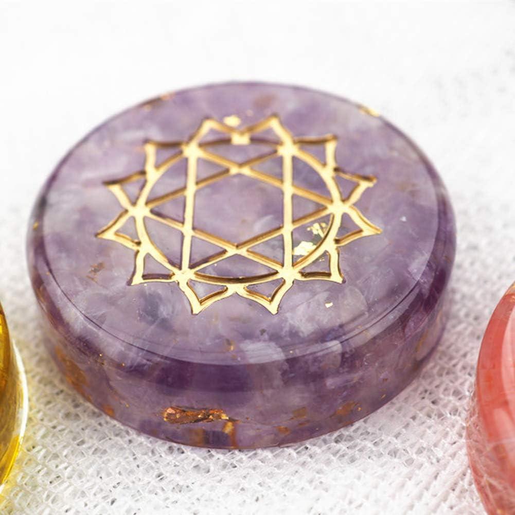 Moldes de Resina Silicona Wehous 7 Piedras Chakra DIY