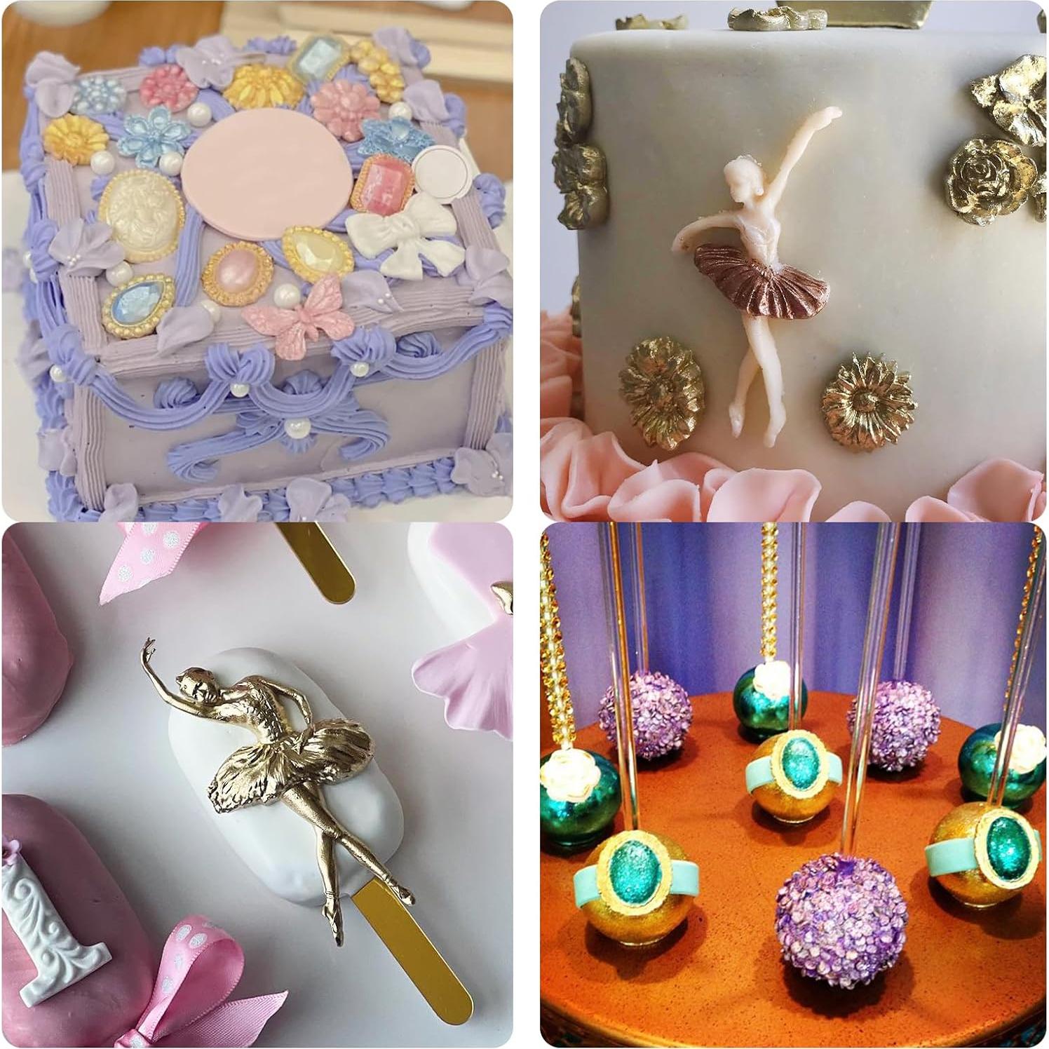 Juego de Moldes de Silicona Rosa NM para Repostería - 4 Piezas