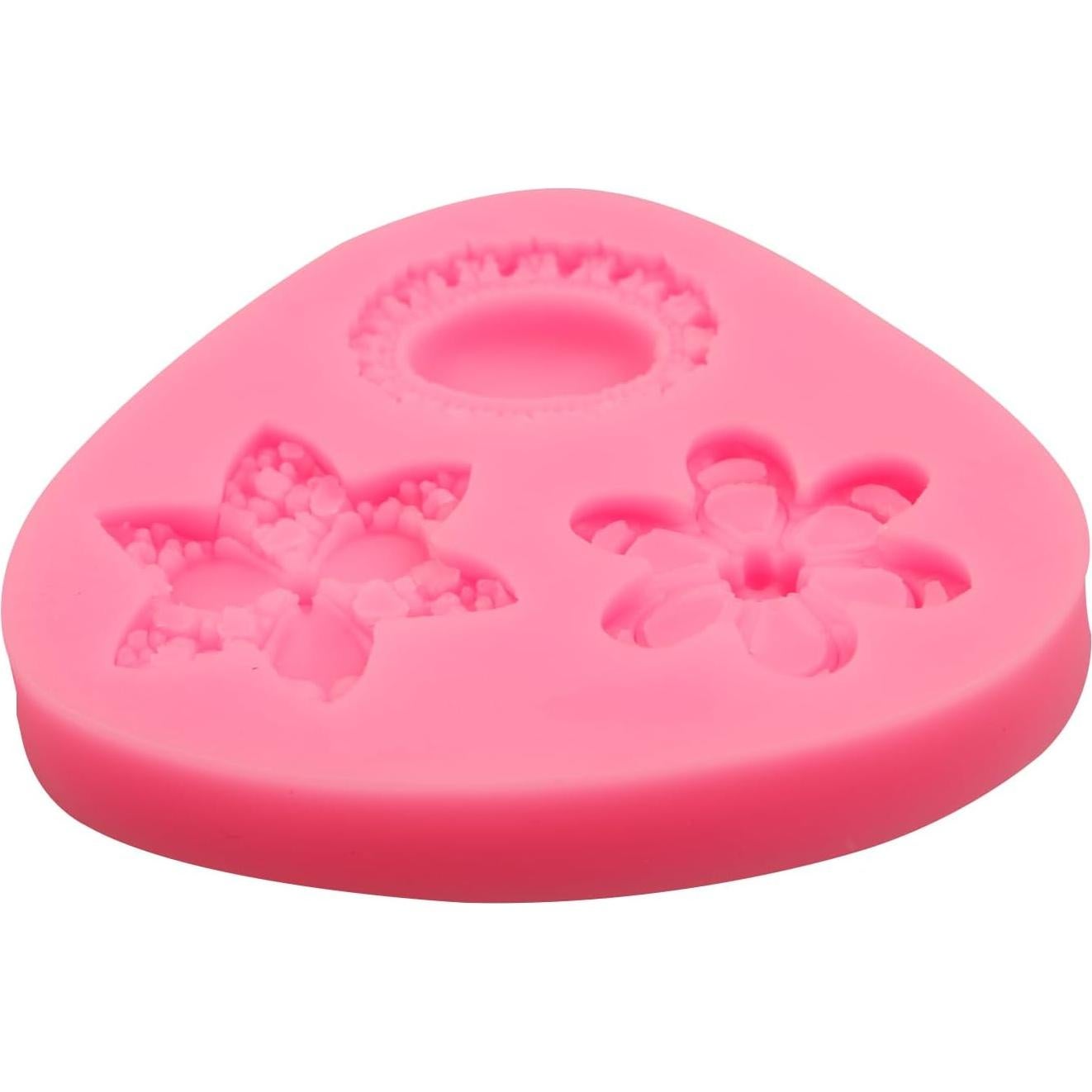 Juego de Moldes de Silicona Rosa NM para Repostería - 4 Piezas