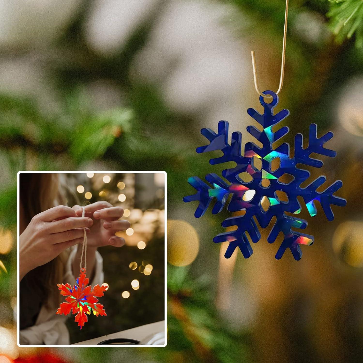 Moldes de Silicona Holográfica DoreenBow Copo de Nieve 7.6cm