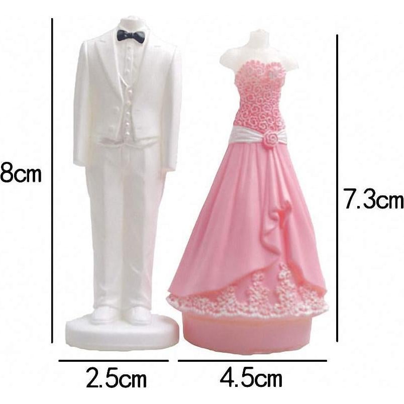 Juego de Moldes de Silicona 3D Novio y Novia MoldFun