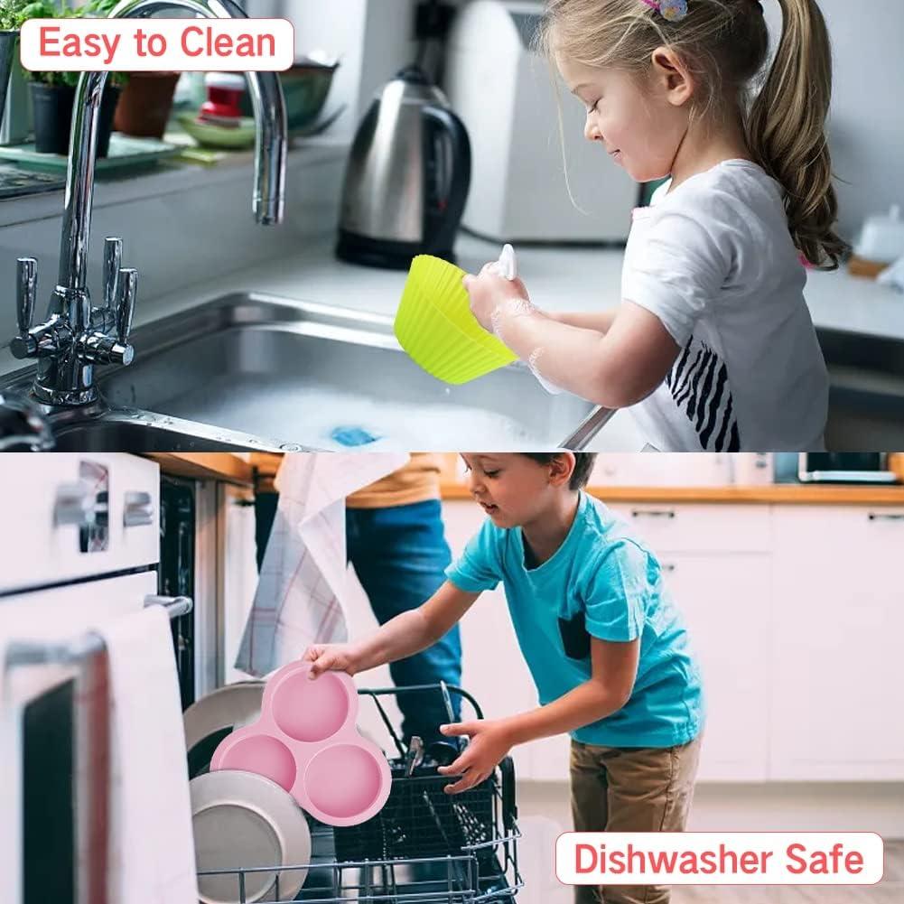 Sartén de Silicona Abnaok para Freidora de Aire 9" + 6 Tazas