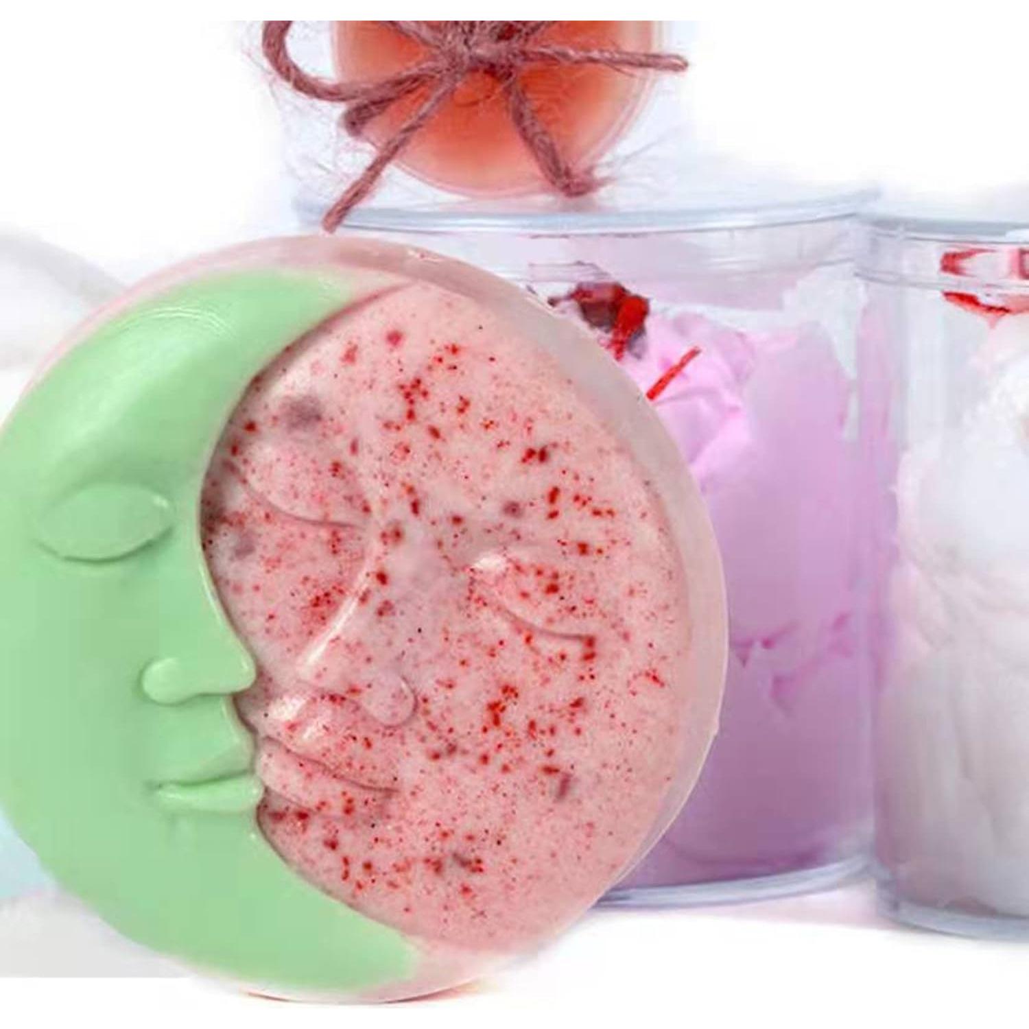 Moldes de Jabón de Silicona DD-life Sol y Luna 4 Cavidades