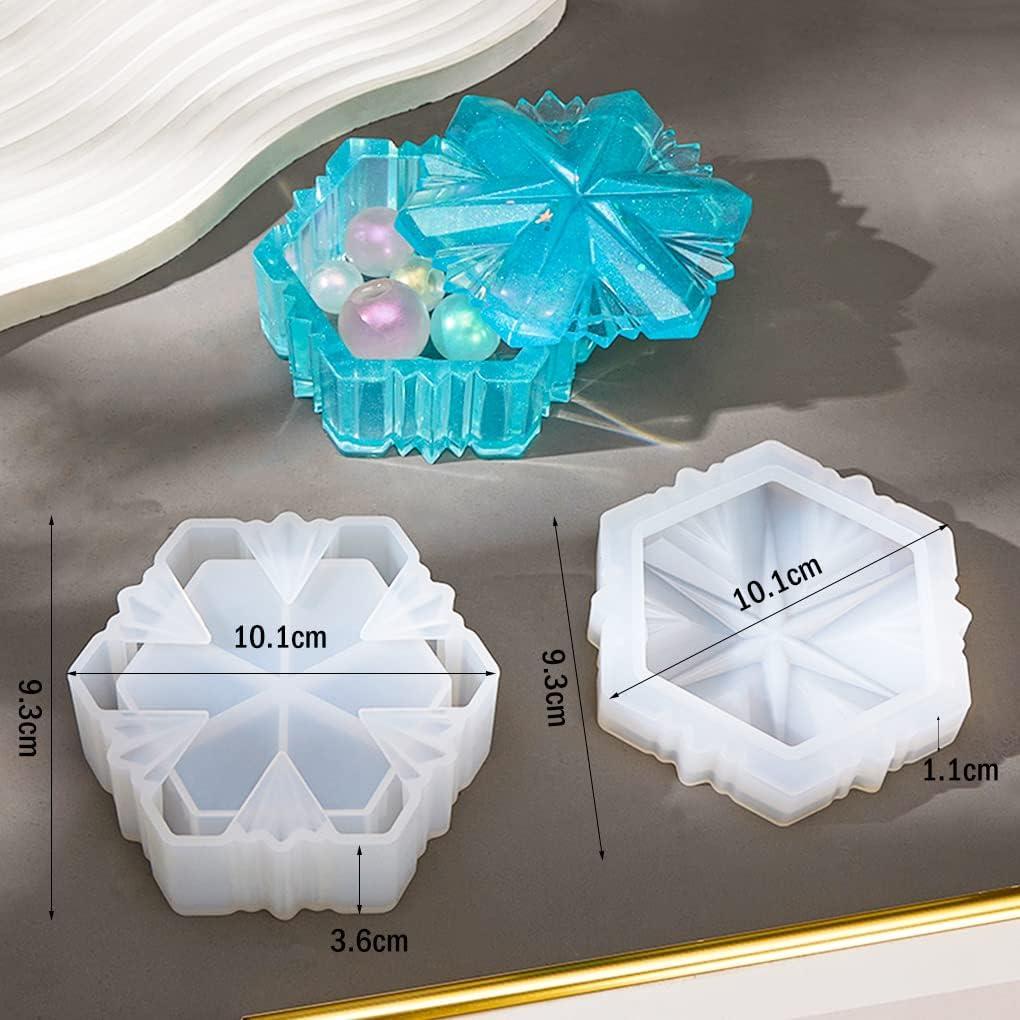 Molde de Resina Copo de Nieve FineInno 10.1x9.3x3.6 cm