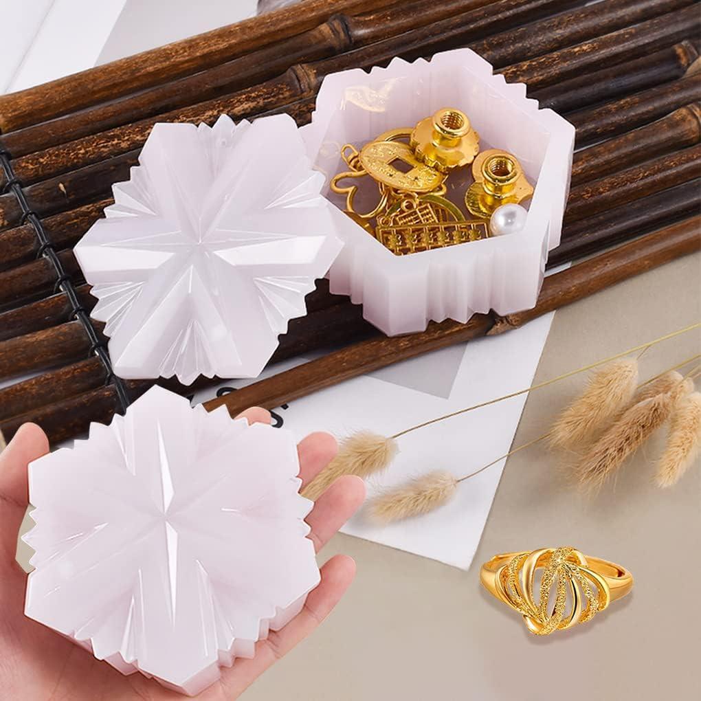 Molde de Resina Copo de Nieve FineInno 10.1x9.3x3.6 cm