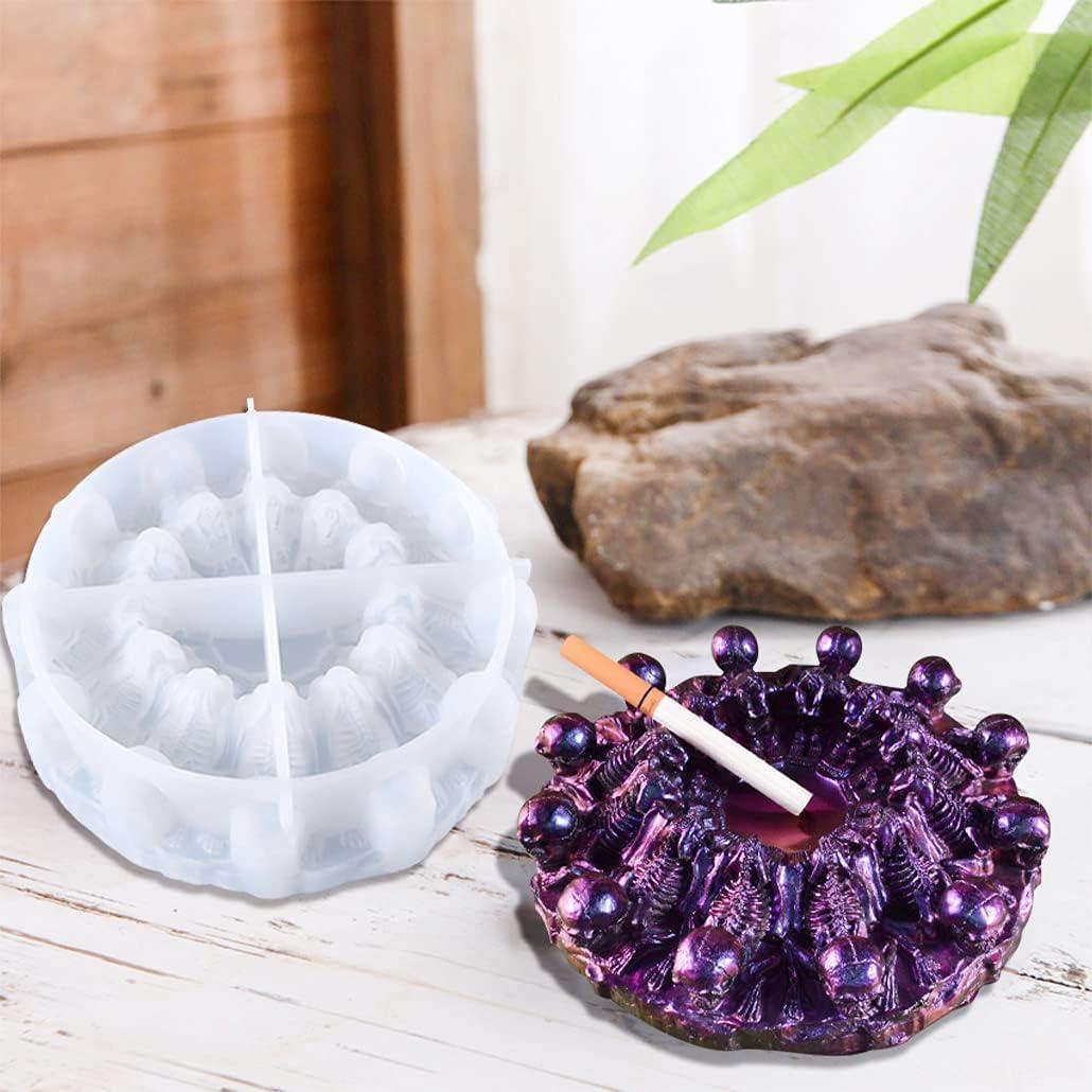 Molde de Silicona Calavera KyeeaDIY para Cenicero 15.8 cm