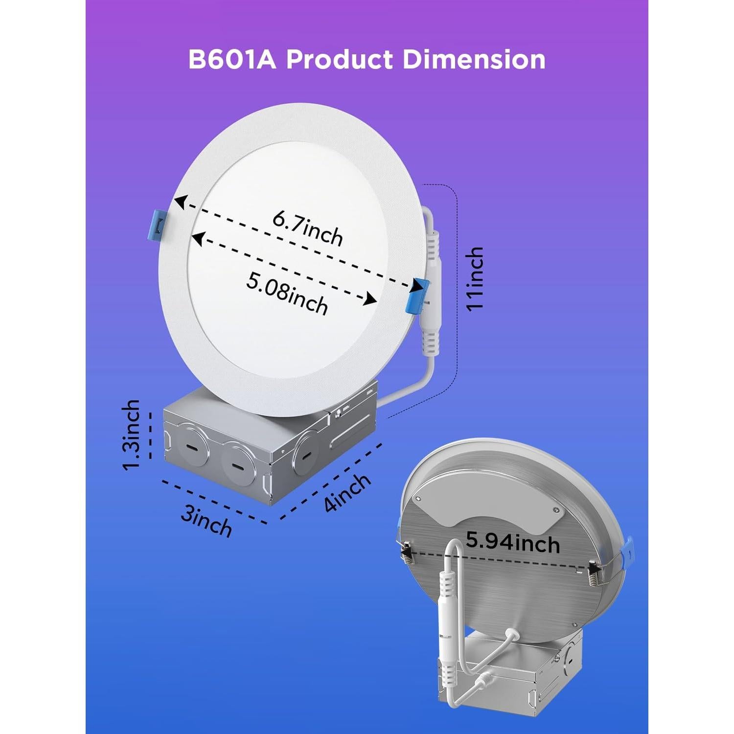 Govee Downlight LED Inteligente 14.99cm RGBWW 1100 Lúmenes
