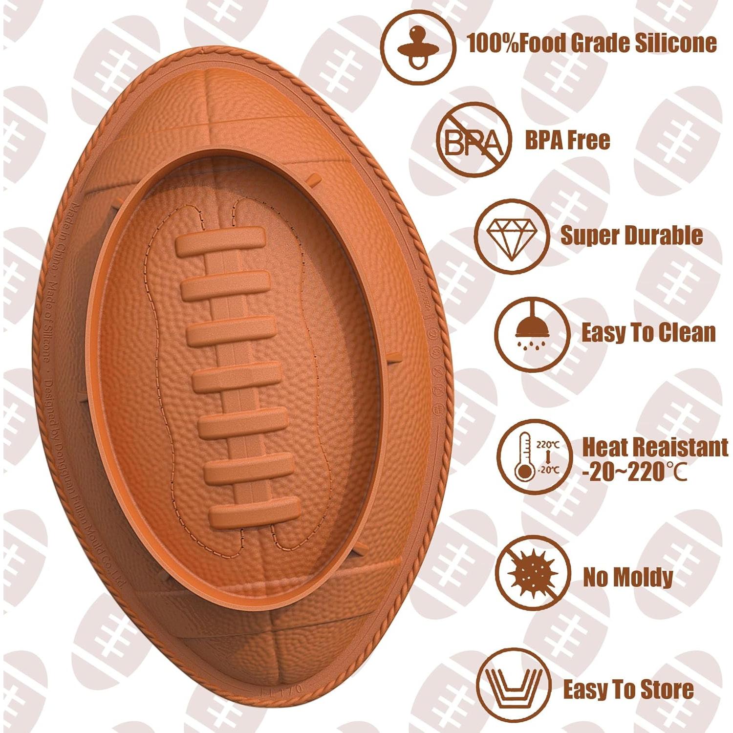 Molde de Silicona para Pastel de Fútbol 29 cm Heyiminy