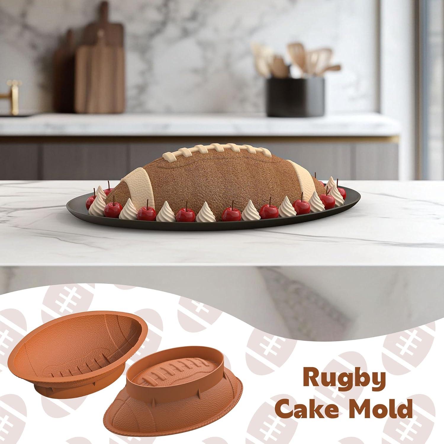 Molde de Silicona para Pastel de Fútbol 29 cm Heyiminy