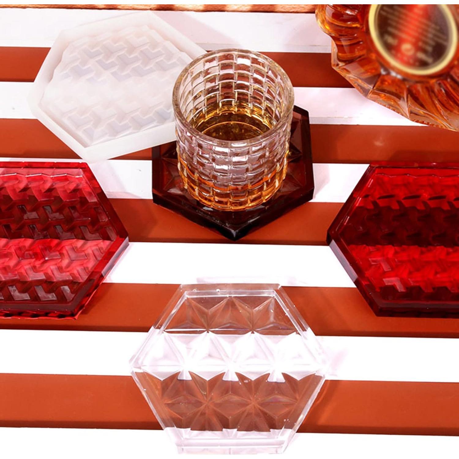 Moldes de Silicona Geométricos IOOOFU - 3 Piezas 105x122mm