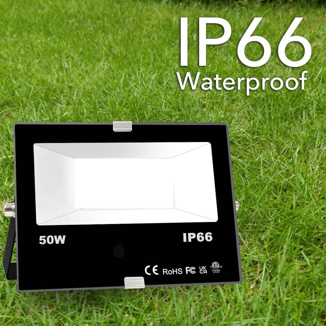 Luz de Inundación LED 50W RGBW HEKEE 5000 Lúmenes IP66