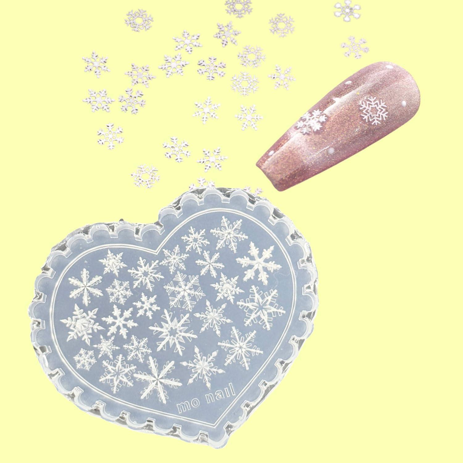 Moldes de Uñas de Silicona 3D Mtruil - Navidad Copo de Nieve