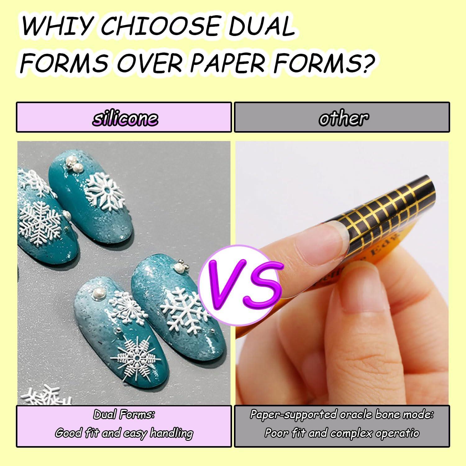 Moldes de Uñas de Silicona 3D Mtruil - Navidad Copo de Nieve