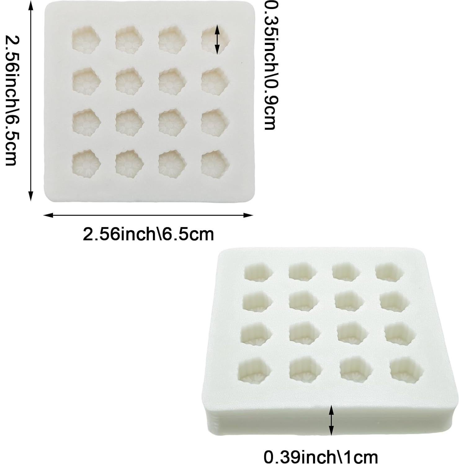 Moldes de Silicona Capiant Mini Copo de Nieve para Joyería DIY