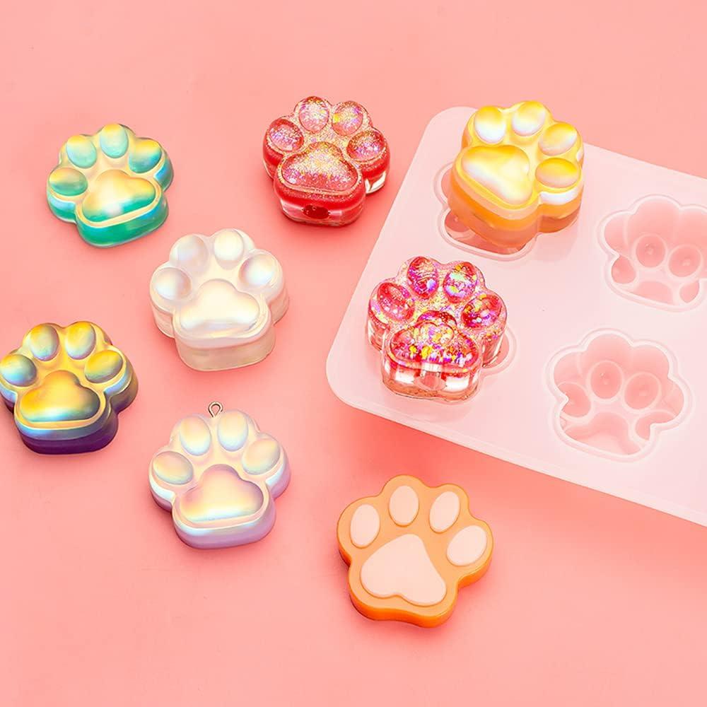 Moldes de Silicona para Resina Nifocc - Patas de Gato 2 Pcs