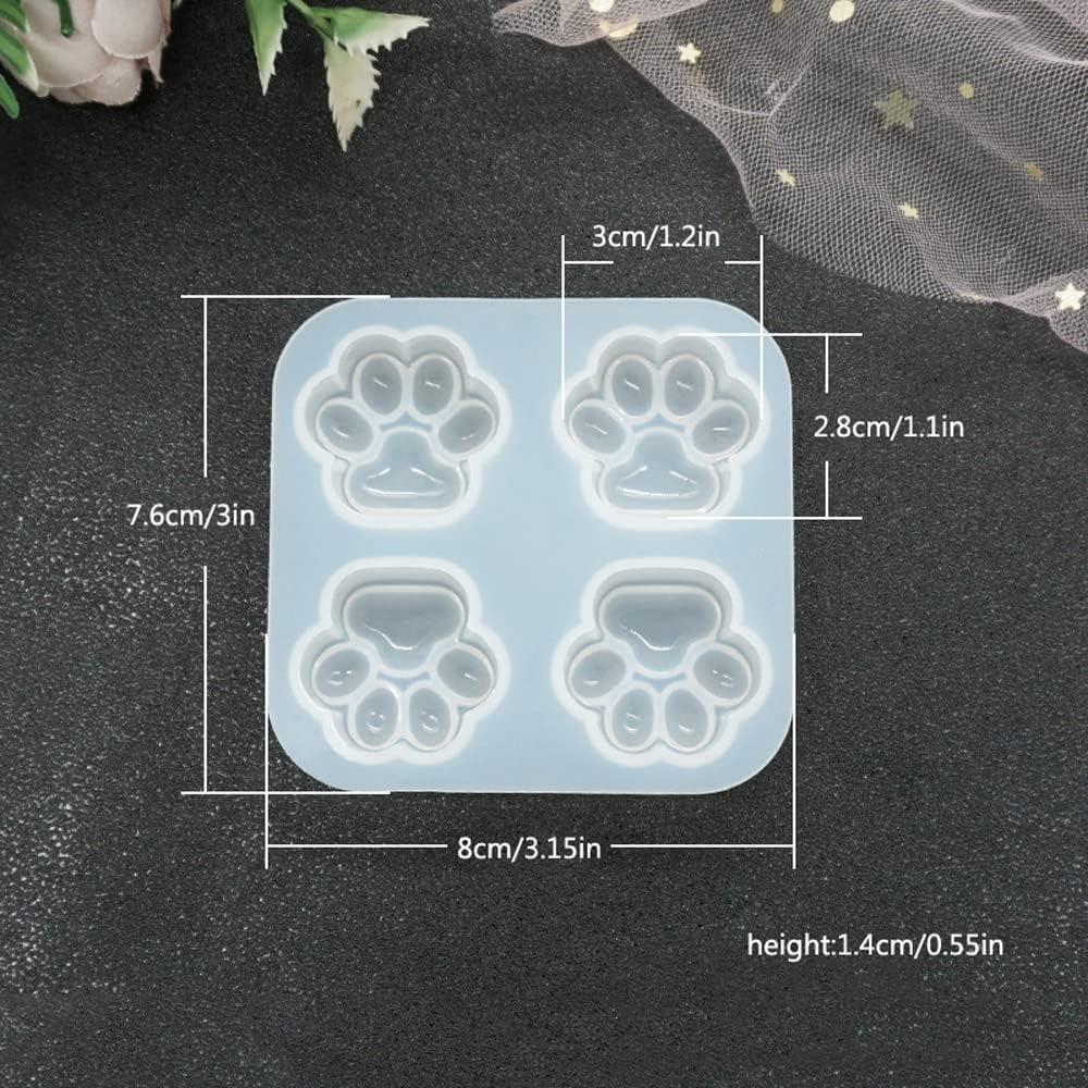 Moldes de Silicona para Resina Nifocc - Patas de Gato 2 Pcs
