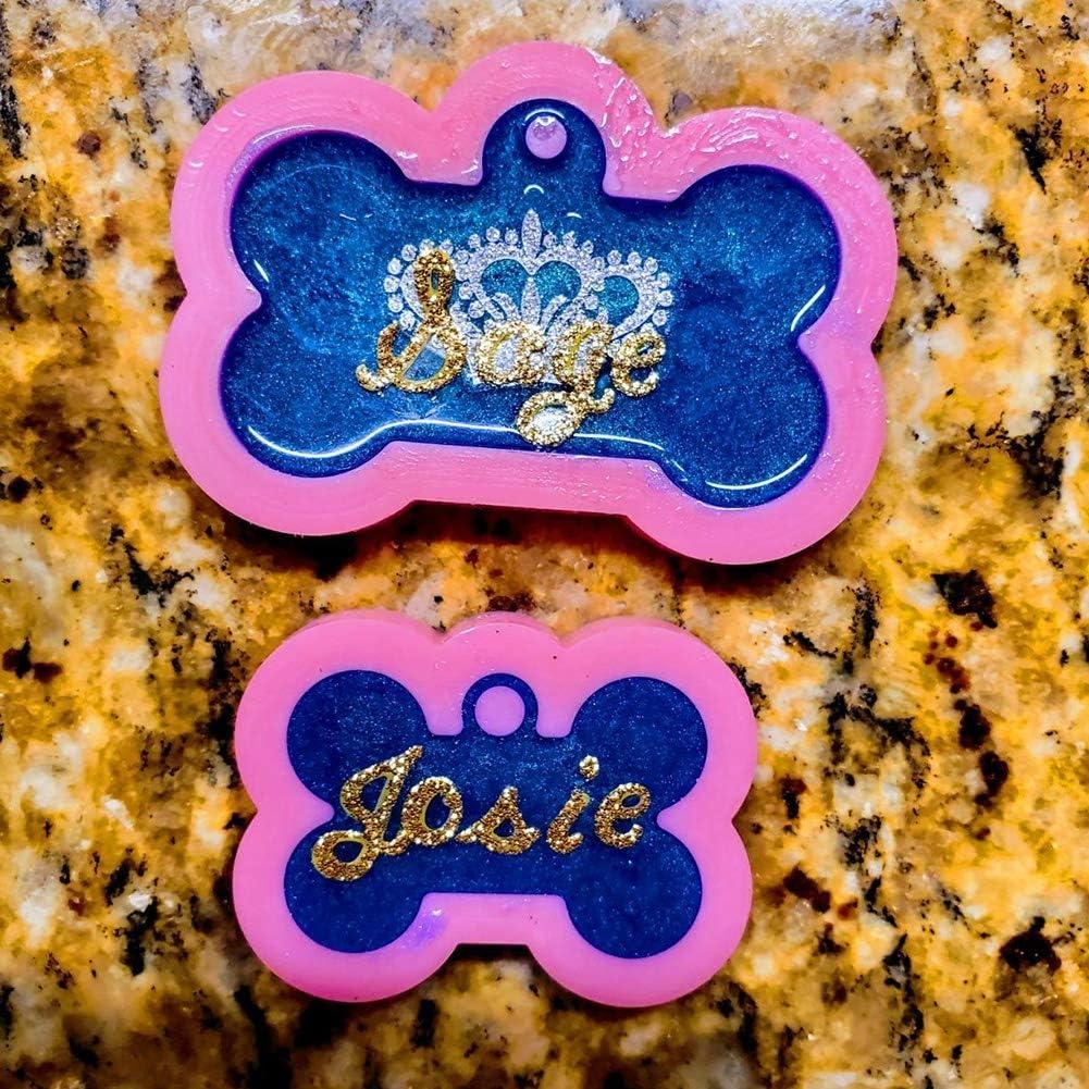 Moldes de Silicona para Llaveros de Hueso Muyulin - 2 Piezas