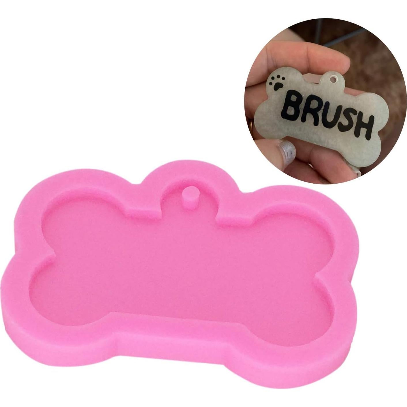 Moldes de Silicona para Llaveros de Hueso Muyulin - 2 Piezas