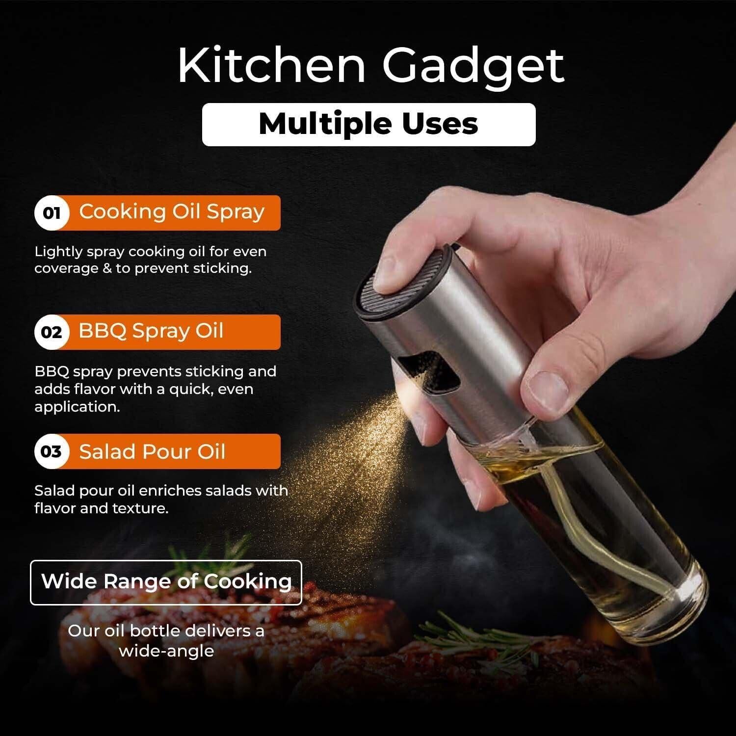 Pulverizador de Aceite VIGOR PATH 100ml Acero Inoxidable